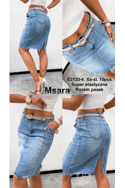 Spódnica jeansowa damska (XS-XL) E2133-4