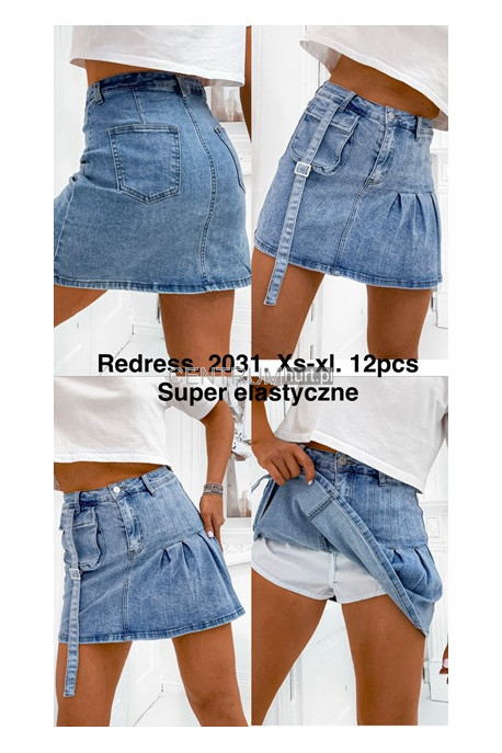 Spódnica jeansowa damska (XS-XL) 2