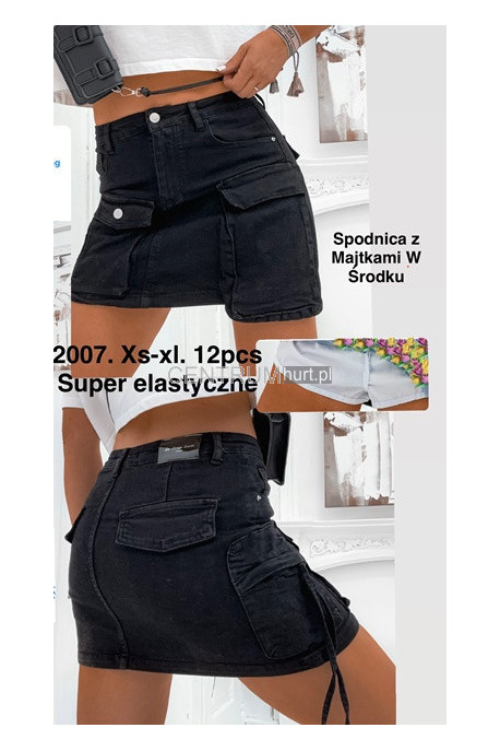 Spódnica jeansowa damska (XS-XL) 2