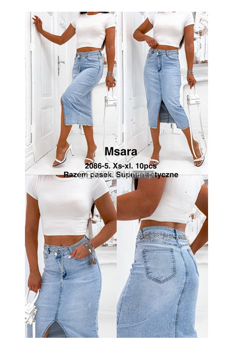 Spódnica jeansowa damska (XS-XL) 2