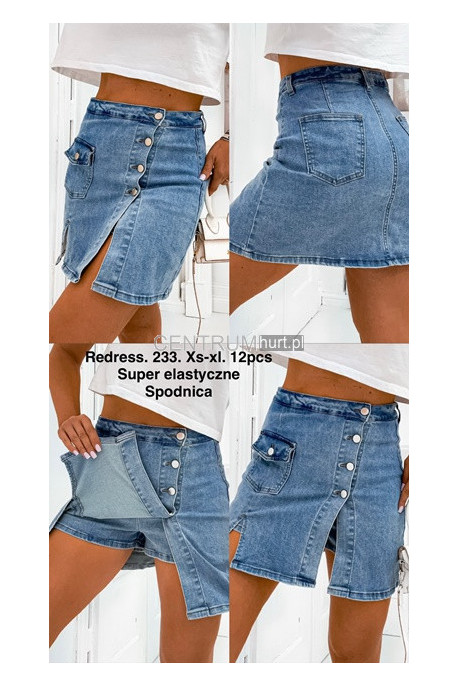 Spódnica jeansowa damska (XS-XL) 2