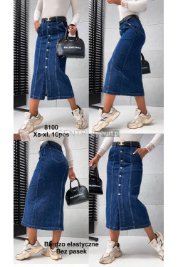 Spódnica jeansowa damska (XS-XL) 8100