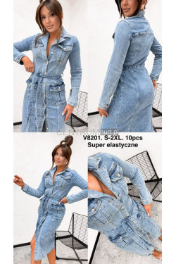 Sukienka jeansowa damska (S-2XL) V8201