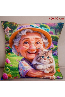 Poszewka Drukowana dla Babci i Dziadka (40x40cm) 1726