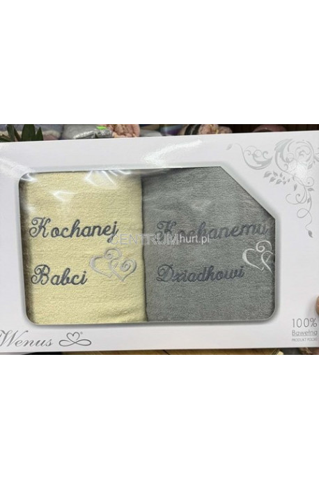 Komplet ręcznik dla Babci i Dziadka (2 szt 70x140cm) 17