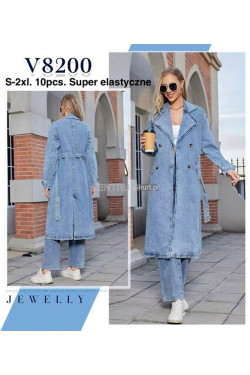 Kurtka jeansowa damska (S-2XL) V8200