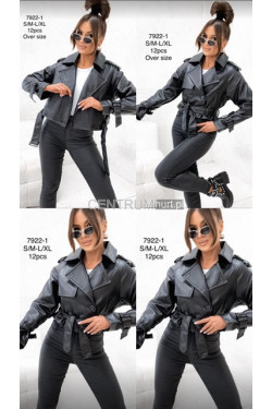 Kurtka skórzana damska (S-XL) 7922-1