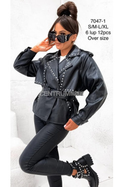 Kurtka skórzana damska (S-XL) 7047-1