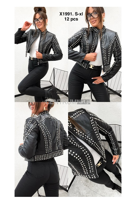 Kurtka skórzana damska (S-XL) 1