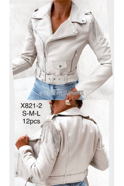 Kurtka skórzana damska (S-XL) X821-2