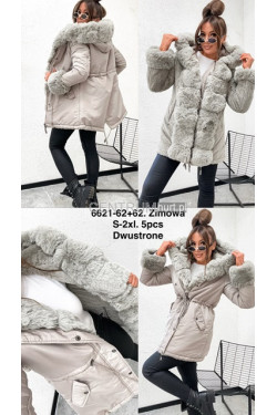 Kurtka damska zimowa (S-2XL) 6621-62