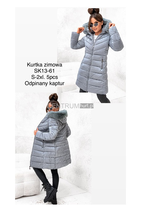 Kurtka kamizelka damska zimowa (S-2XL) 1
