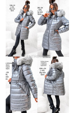 Kurtka kamizelka damska zimowa (L-4XL) 108L-24