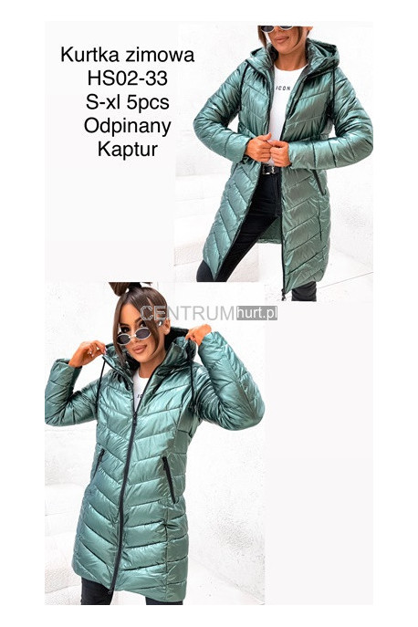 Kurtka kamizelka damska zimowa (S-2XL) 1