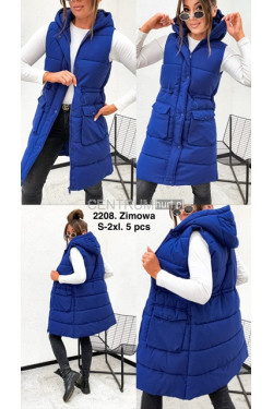 Kurtka kamizelka damska zimowa (S-2XL) 2208