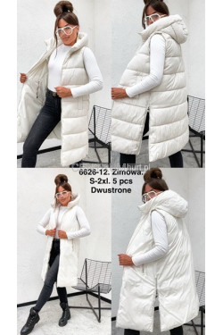 Kurtka kamizelka damska zimowa (S-2XL) 6626-12