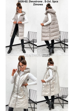Kurtka kamizelka damska zimowa (S-2XL) 6626-62