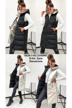 Kurtka kamizelka damska zimowa (S-2XL) 6626-1
