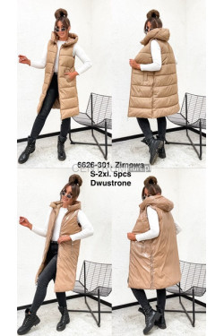 Kurtka kamizelka damska zimowa (S-2XL) 6626-301