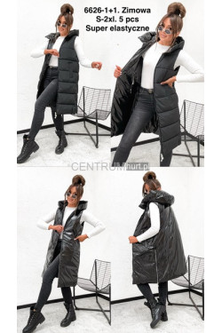 Kurtka kamizelka damska zimowa (S-2XL) 6626-1+1