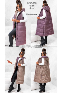 Kurtka kamizelka damska zimowa (S-2XL) 9213-259