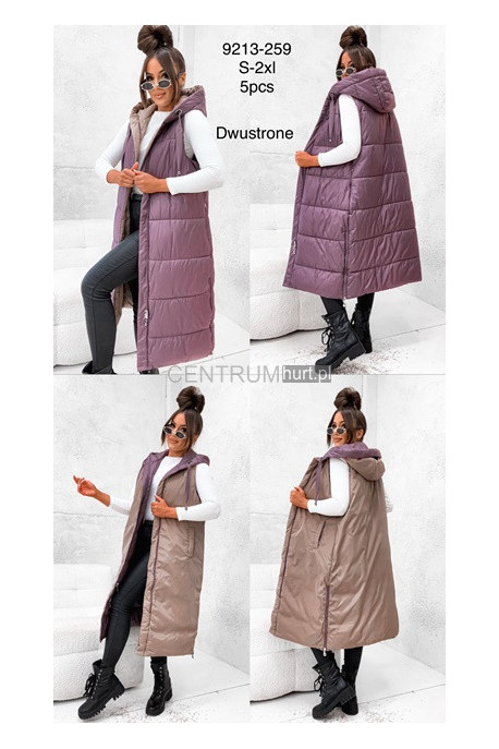 Kurtka kamizelka damska zimowa (S-2XL) 1