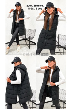 Kurtka kamizelka damska zimowa (S-2XL) 2207
