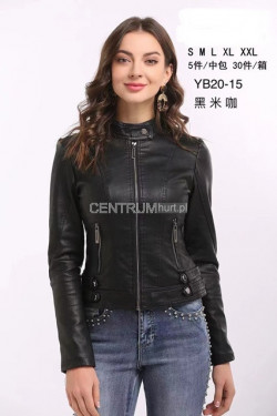 Kurtka skórzana damska (S-2XL) YB20-15