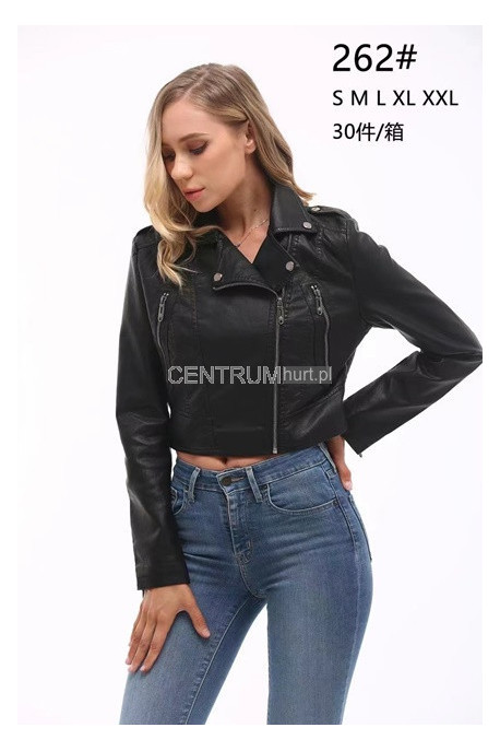 Kurtka skórzana damska (S-2XL) 1