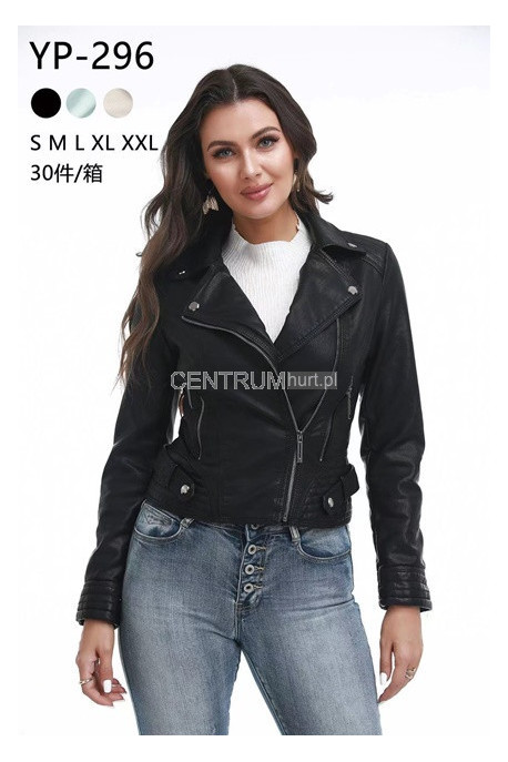 Kurtka skórzana damska (S-2XL) 1