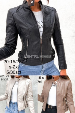Kurtka skórzana damska (S-2XL) 20-15