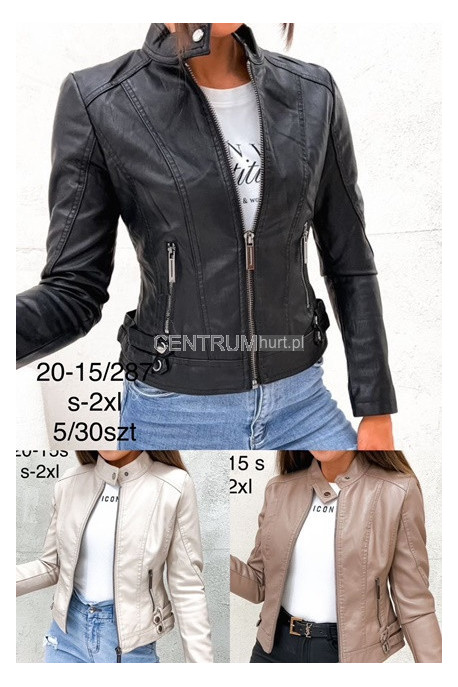 Kurtka skórzana damska (S-2XL) 1