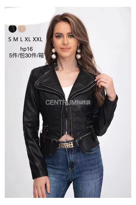 Kurtka skórzana damska (S-2XL) 1