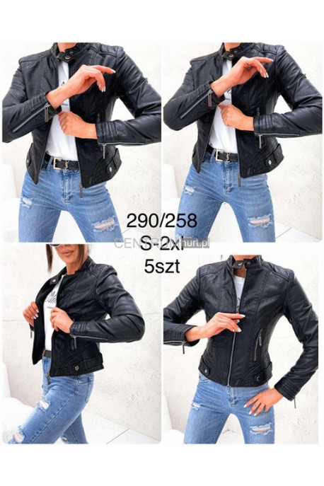 Kurtka skórzana damska (S-2XL) 1