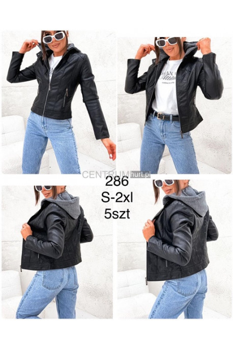 Kurtka skórzana damska (S-2XL) 1