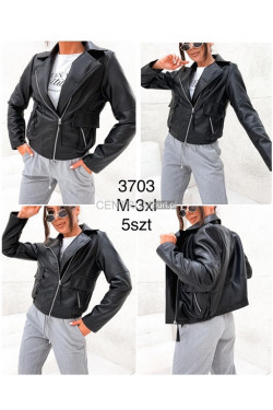 Kurtka skórzana damska (M-3XL) 3703