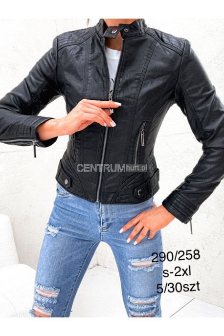 Kurtka skórzana damska (M-3XL) 1