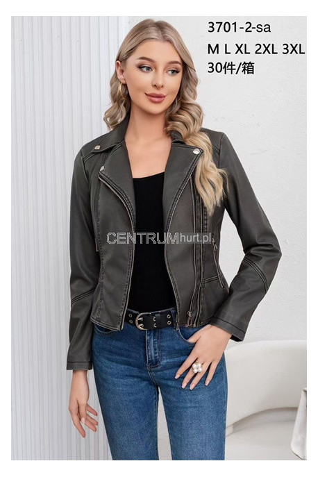 Kurtka skórzana damska (S-2XL) 1