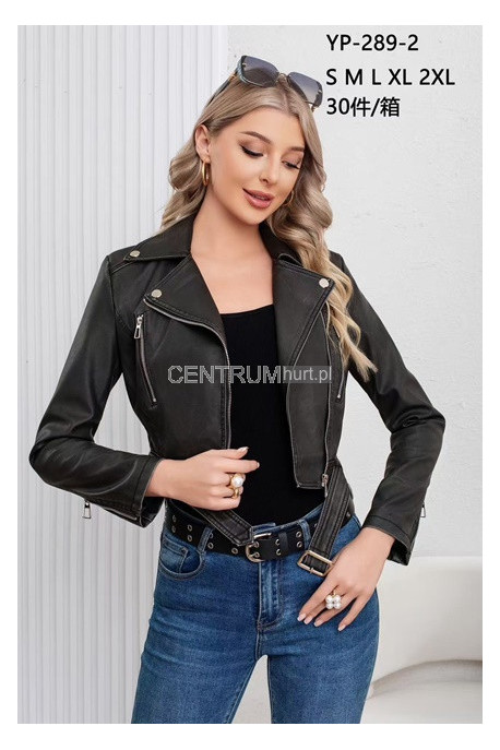 Kurtka skórzana damska (S-2XL) 1