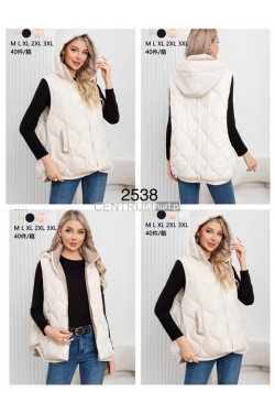 Kurtki kamizelki damskie (M-3XL) 2538