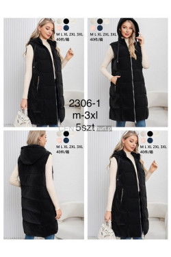 Kurtki kamizelki damskie (M-3XL) 2306