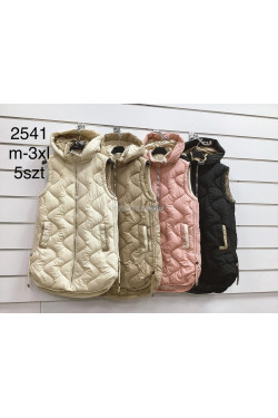 Kurtki kamizelki damskie (M-3XL) 2541