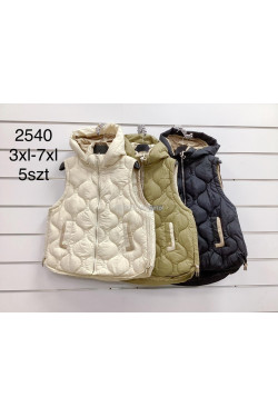 Kurtki kamizelki damskie (3XL-7XL) 2540