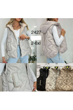 Kurtki kamizelki damskie (2XL-6XL) 2427