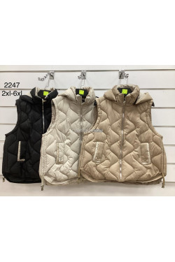 Kurtki kamizelki damskie (2XL-6XL) 2247
