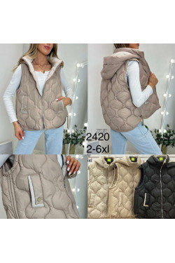 Kurtki kamizelki damskie (2XL-6XL) 2420