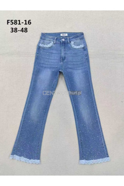 Jeansy damskie (38-48) F581-16