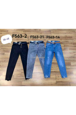 Jeansy damskie (38-48) F563-2