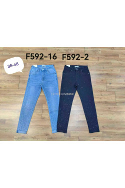 Jeansy damskie (38-48) F592-16