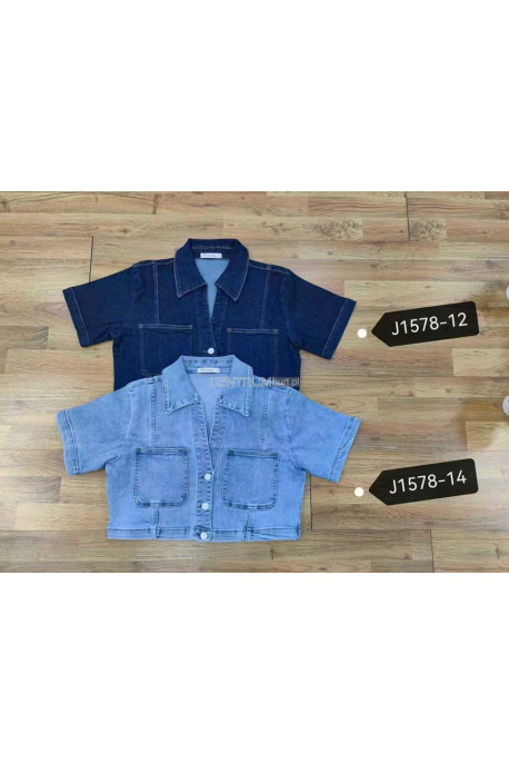 Kurtka jeansowa damska (L-4XL) 1